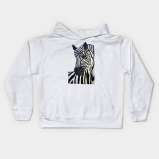 Young Zebra says, Hi! Kids Hoodie